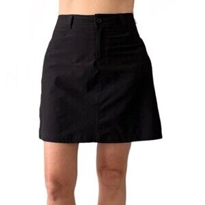 EDDIE BAUER Black Skort Tennis Golf Four Pockets Womens Size 6